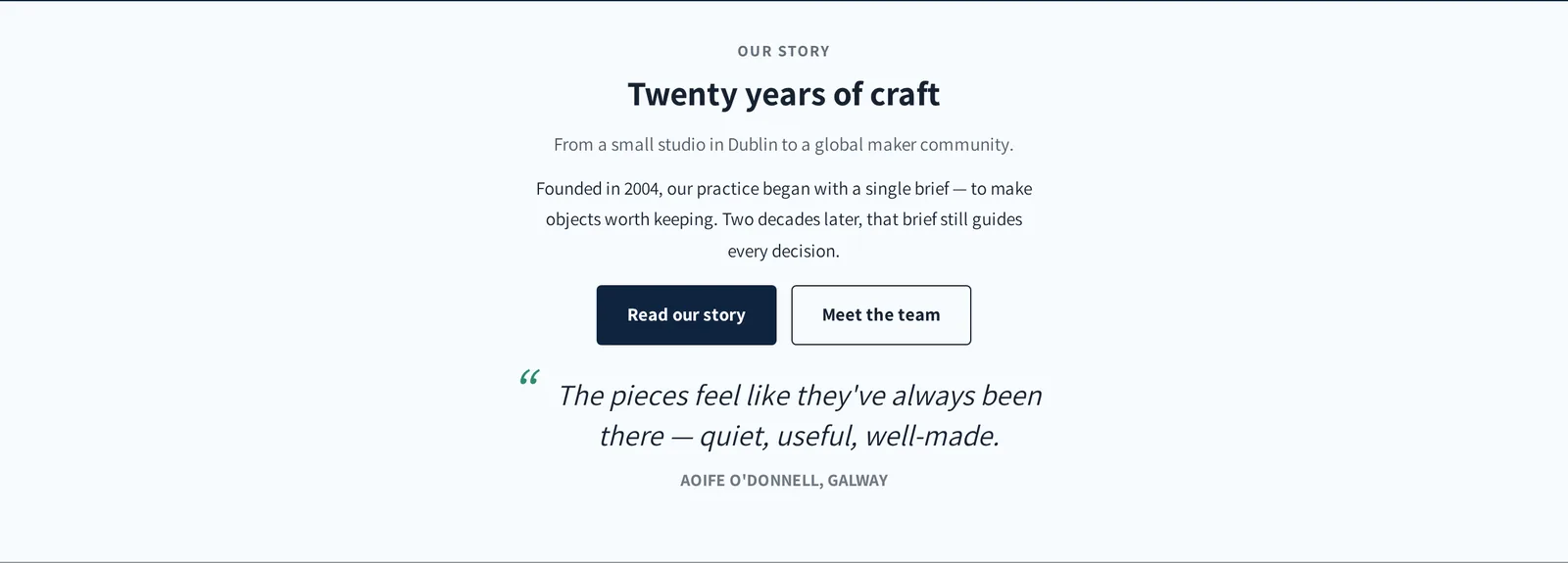 Live demo — Image with Text on storefront