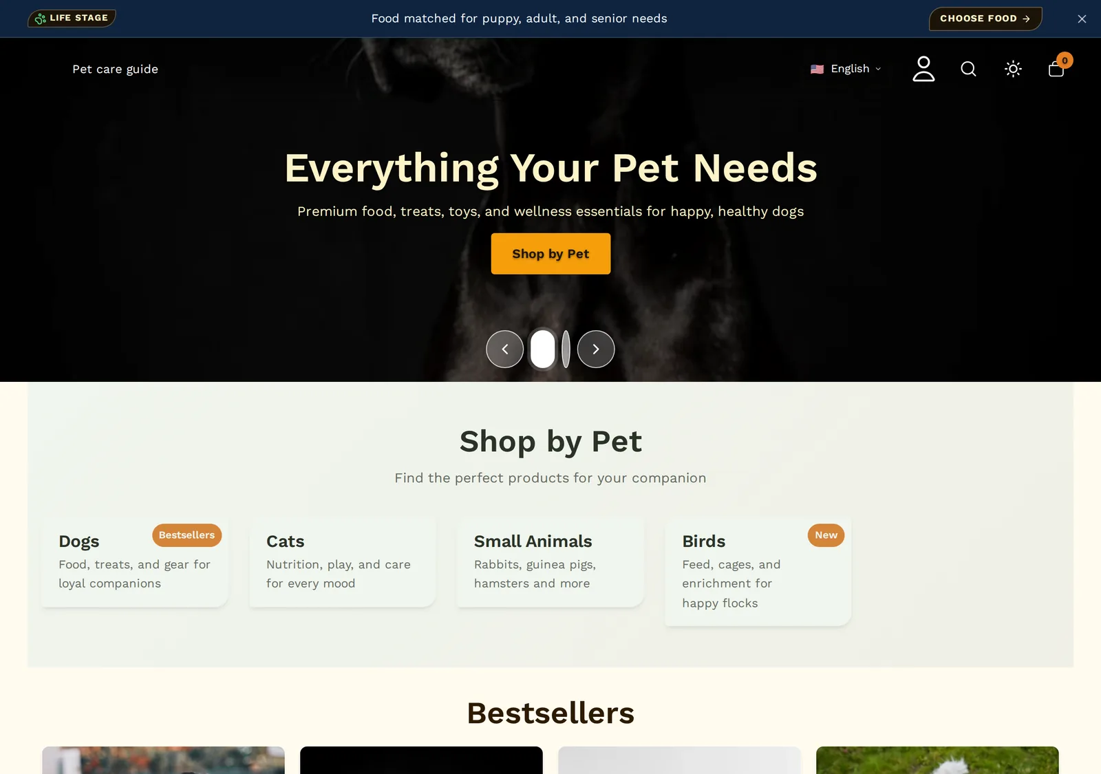 Live demo — Gaoth preset homepage