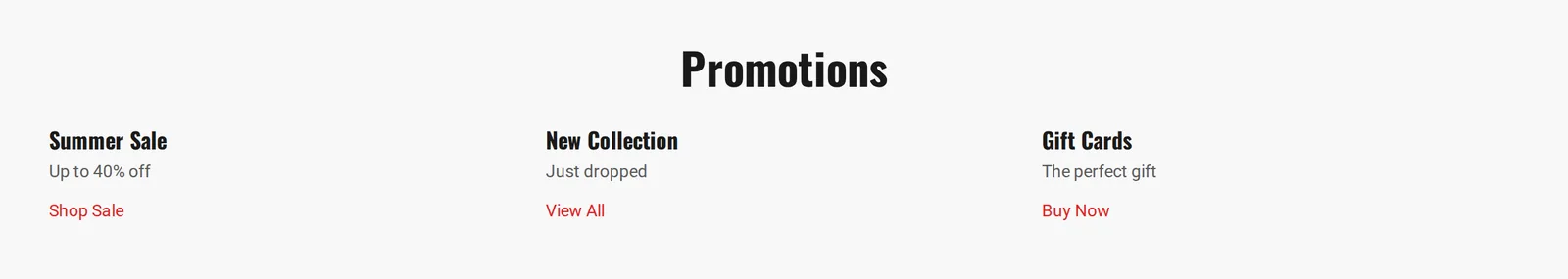 Live demo — Promo Tiles on storefront